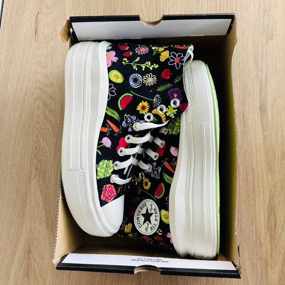 Converse Chuck Taylor All Star Move Fruits Floral 7 Womens Shoes Sneaker A06064C - Picture 8 of 14